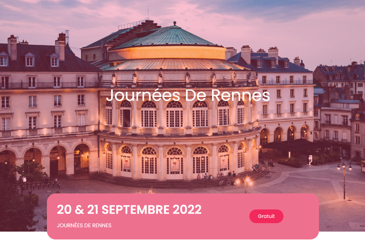 JDI – Retrouvez-nous le 21 septembre 2022 à Rennes !