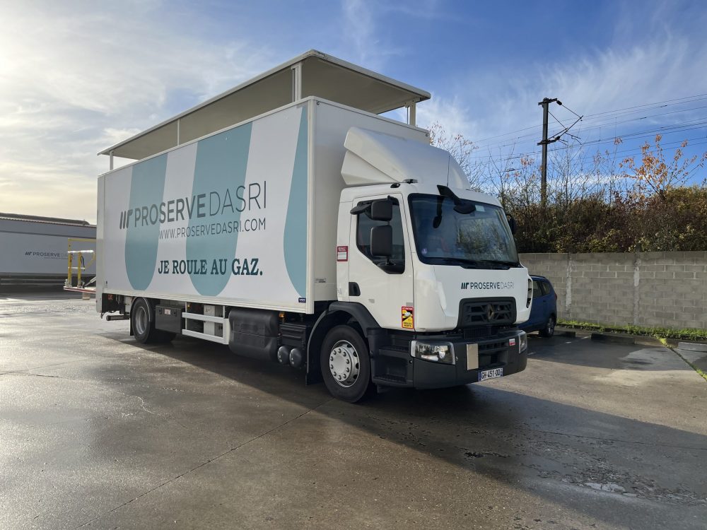 1er camion PL roulant au gaz naturel