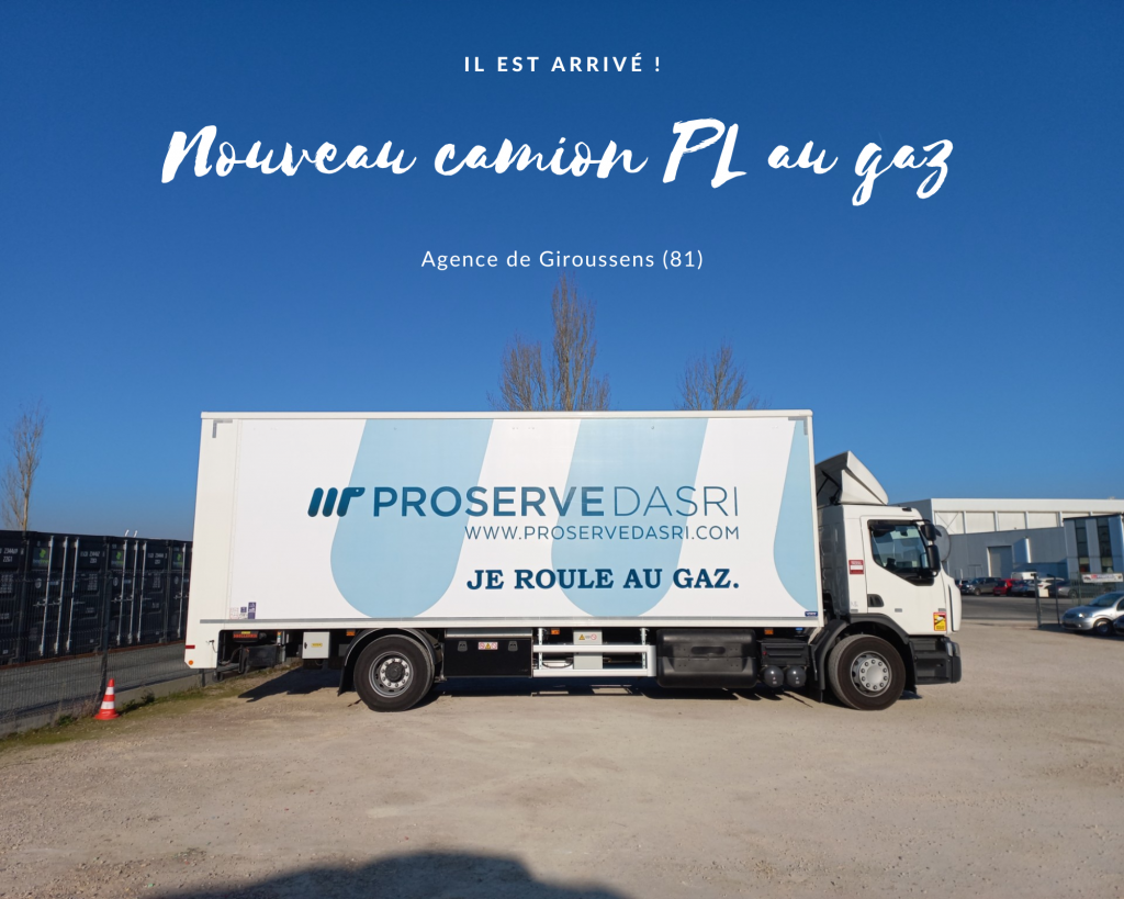 Camion PL gaz naturel
Agence proserve dasri Giroussens