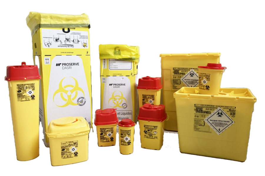 Gamme emballages Proserve DASRI